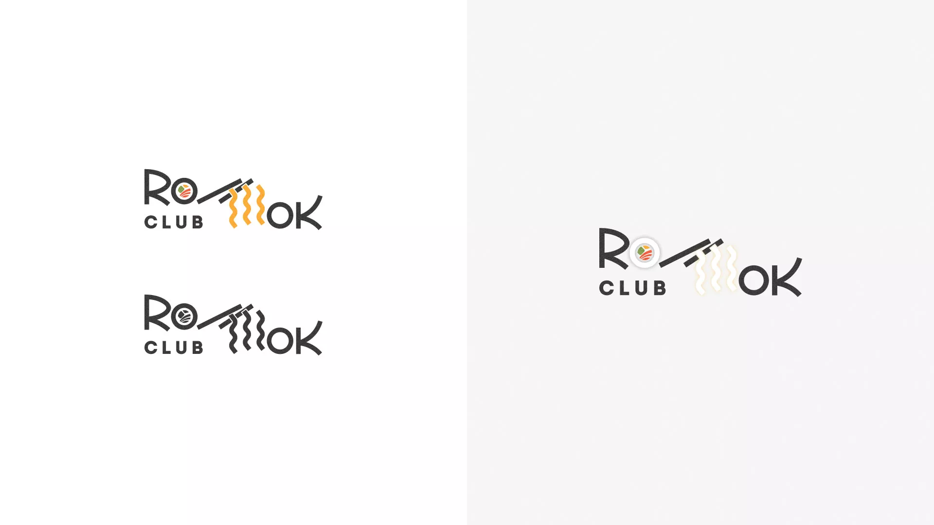 Создание логотипа суши-бара «Roll Wok Club» в Вуктыле